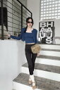 high spand capri slacks パンツ スラックス レディース|韓国 tipssy|コーディブック