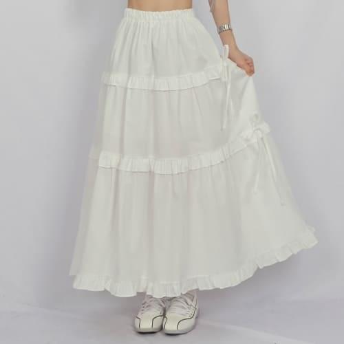 スカート ラッフルスカート レディース｜韓国 EEZEE｜コーディブック(4)