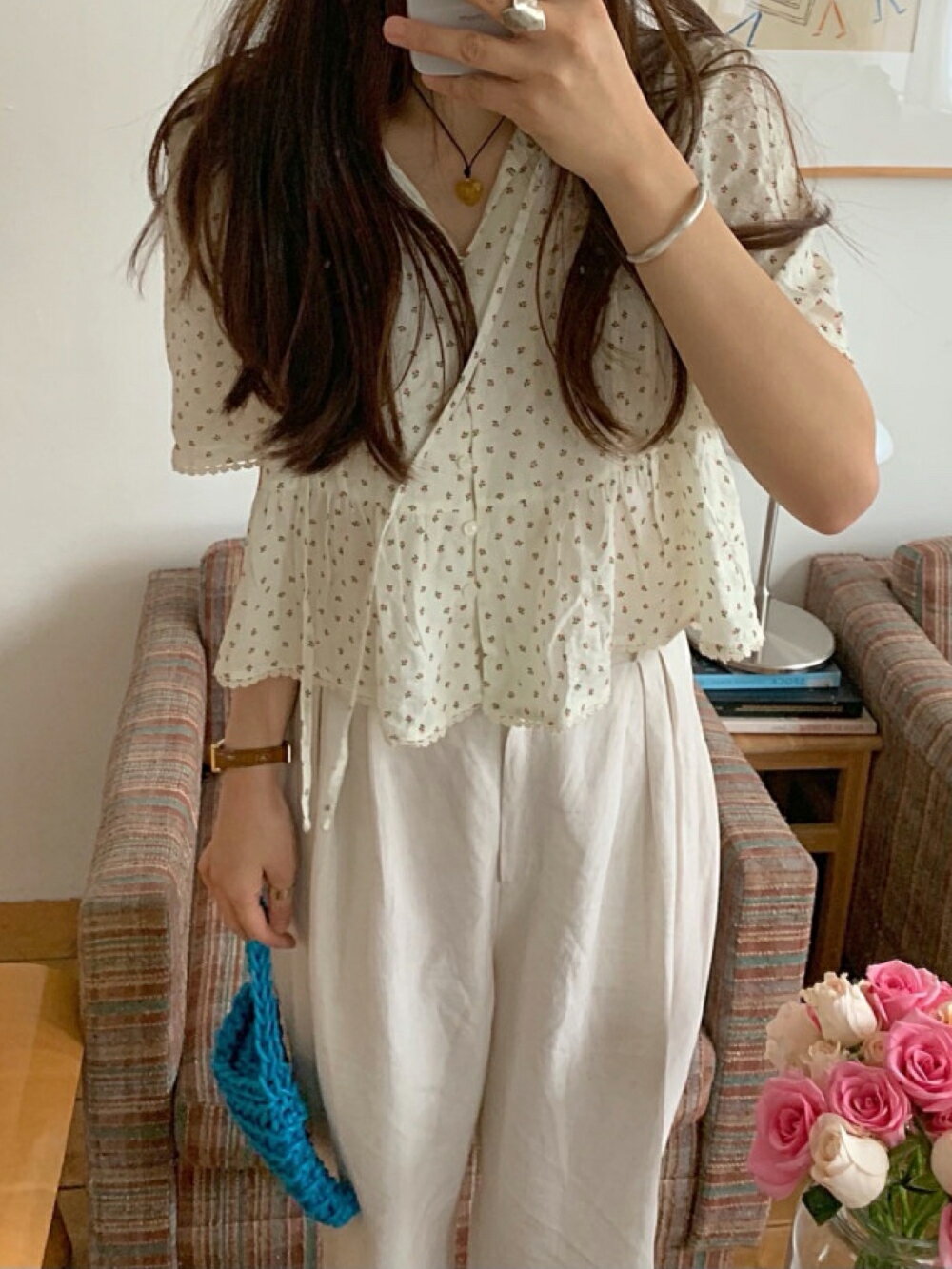 アンドゥナ塩ブラウス ブラウス レディース｜韓国 E-PICK｜コーディブック