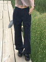 ボルト夏カーゴポケットワイドコットンパンツ パンツ スラックス レディース|韓国 frenchaube|コーディブック(4)