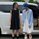 マーティンショルダーストラップワンピース ミニワンピース デニムワンピース レディース|韓国 E-PICK|コーディブック(4)