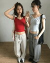 フードルピグメントコットンパンツ パンツ バギーパンツ レディース|韓国 DUGGY|コーディブック
