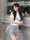 カニダブルカンカンミニスカート スカート レディース|韓国 Dayroze|コーディブック