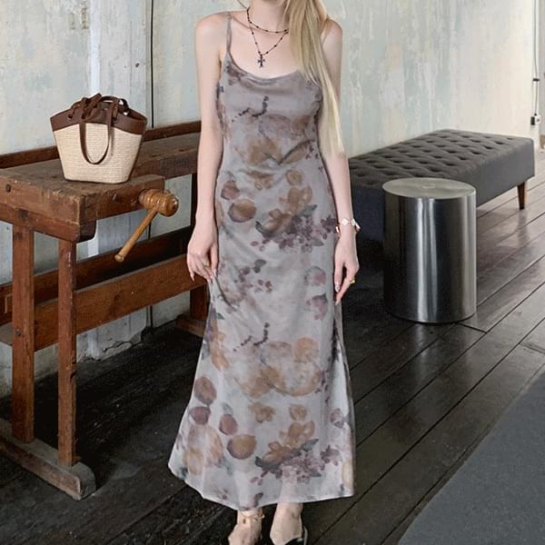 ローデンユニークスリーブレスロングワンピース マキシワンピース スリップドレス レディース｜韓国 Wansmall｜コーディブック