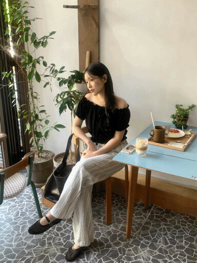 イエストライプバンディングパンツ パンツ ワイドパンツ レディース|韓国 moodinslow|コーディブック イエストライプバンディングパンツ パンツ ワイドパンツ レディース|韓国 moodinslow|コーディブック