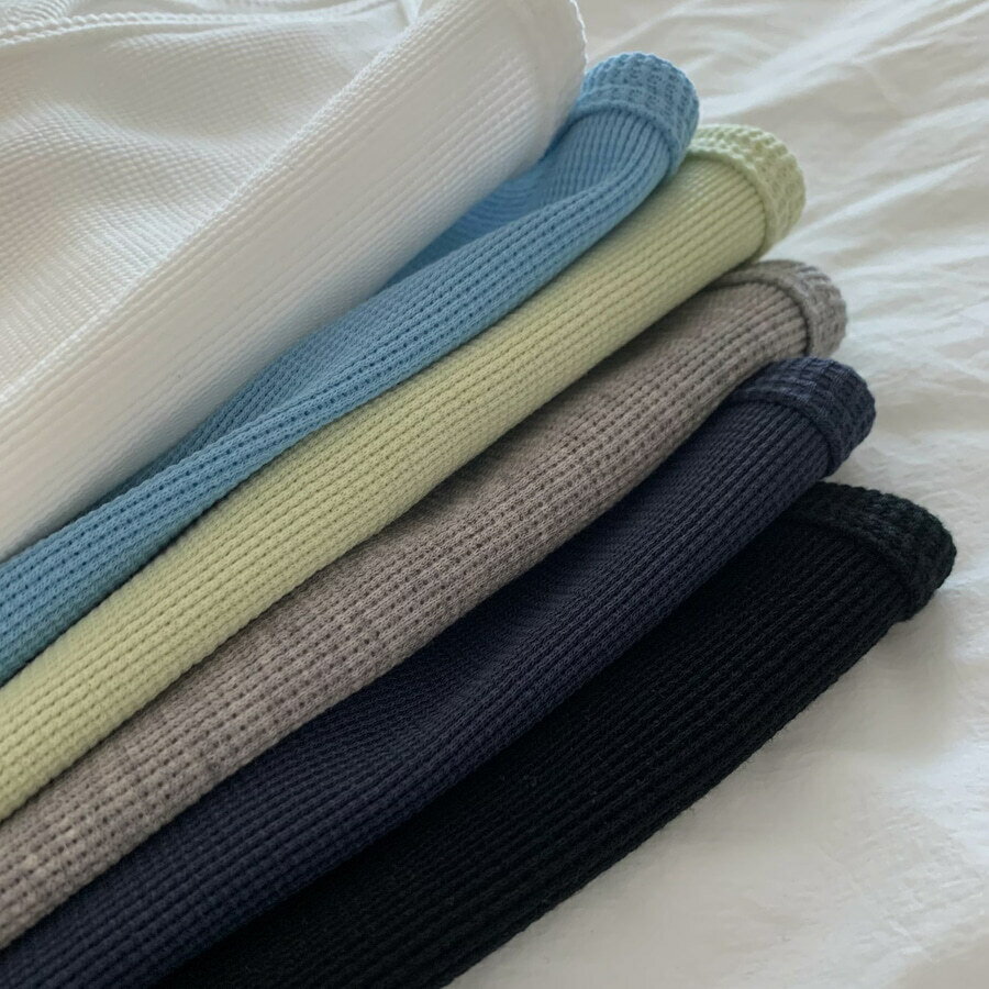 WONT チーズワッフルスリーブ ノースリーブ muffler レディース｜韓国 WONLOG｜コーディブック