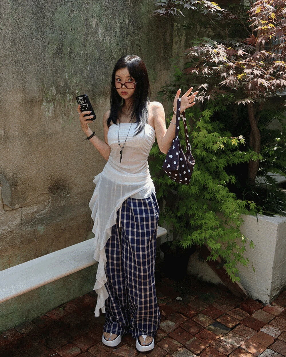 アンバルフリルシースルーチューブト...