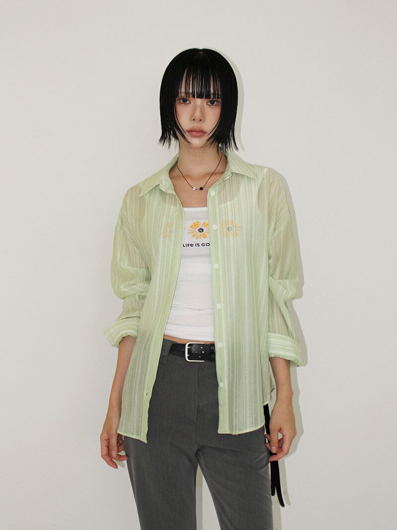 SUMMER SOFT SHIRT シャツ レディース｜韓国 AAKE｜コーディブック(4)