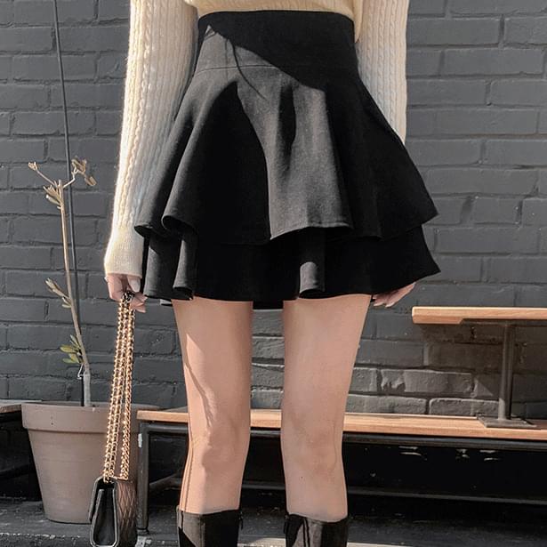 ヘレンカンカンミニスカート スカート ティアードスカート レディース｜韓国 secon'de secon｜コーディブック