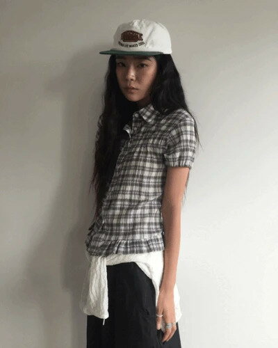 チーズリンクルブラウス ブラウス polo-shirt レディース｜韓国 DUGGY｜コーディブック