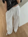 ウェストレースパンツ パンツ バギーパンツ レディース|韓国 byclothes|コーディブック