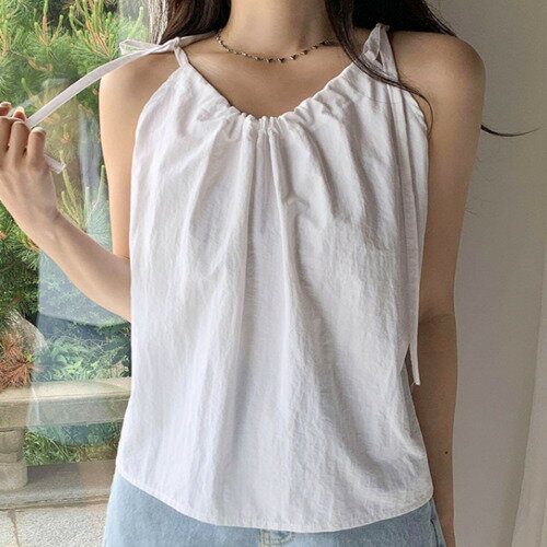 ハーブホルターブラウス ノースリーブ ブラウス レディース｜韓国 E-PICK｜コーディブック