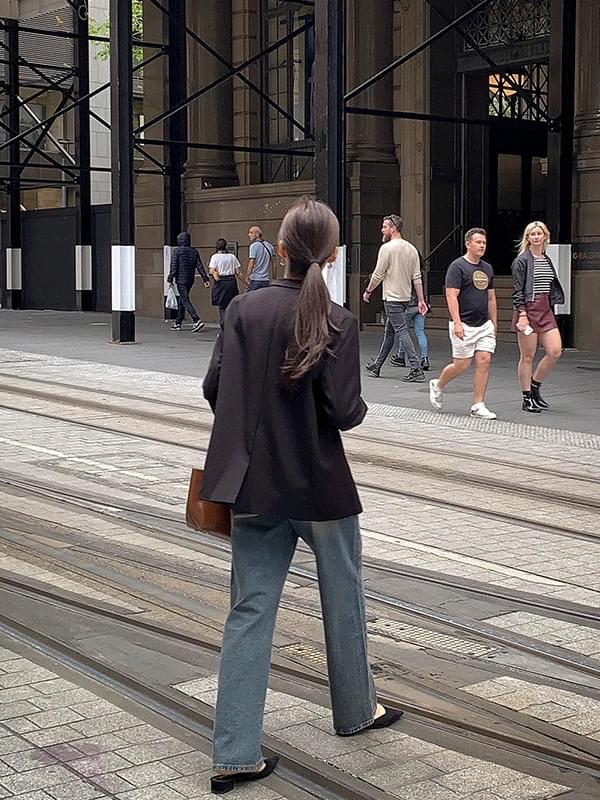 マルトワイドデニムパンツ デニムパンツ レディース｜韓国 cocoblanc｜コーディブック