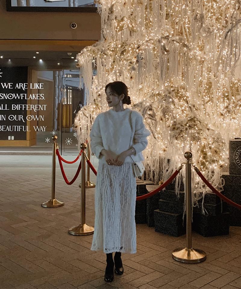 ロザリン·レース·スカート スカート フレアスカート レディース｜韓国 Daltt｜コーディブック