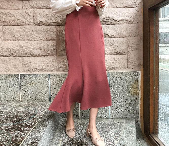 ドトムマーメイドロングSK スカート トランペットスカート レディース｜韓国 dangosister｜コーディブック