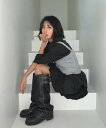 バリオンレイヤードウールスリーブレスビスチェ ノースリーブ knee-high-boots レディース|韓国 DAILYJOU|コーディブック