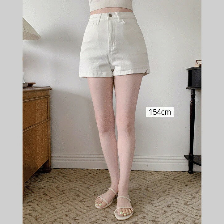 チーズストレッチバンディングショートパンツ ショートパンツ デニムショートパンツ レディース｜韓国 ..