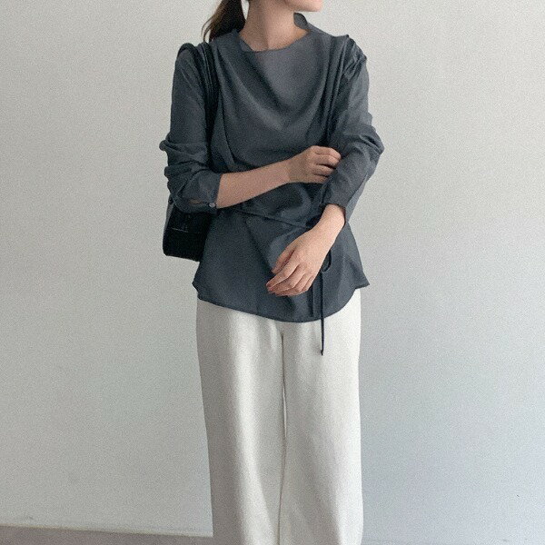 グルーカウルネックリボンブラウス ブラウス レディース｜韓国 HEYLADY｜コーディブック