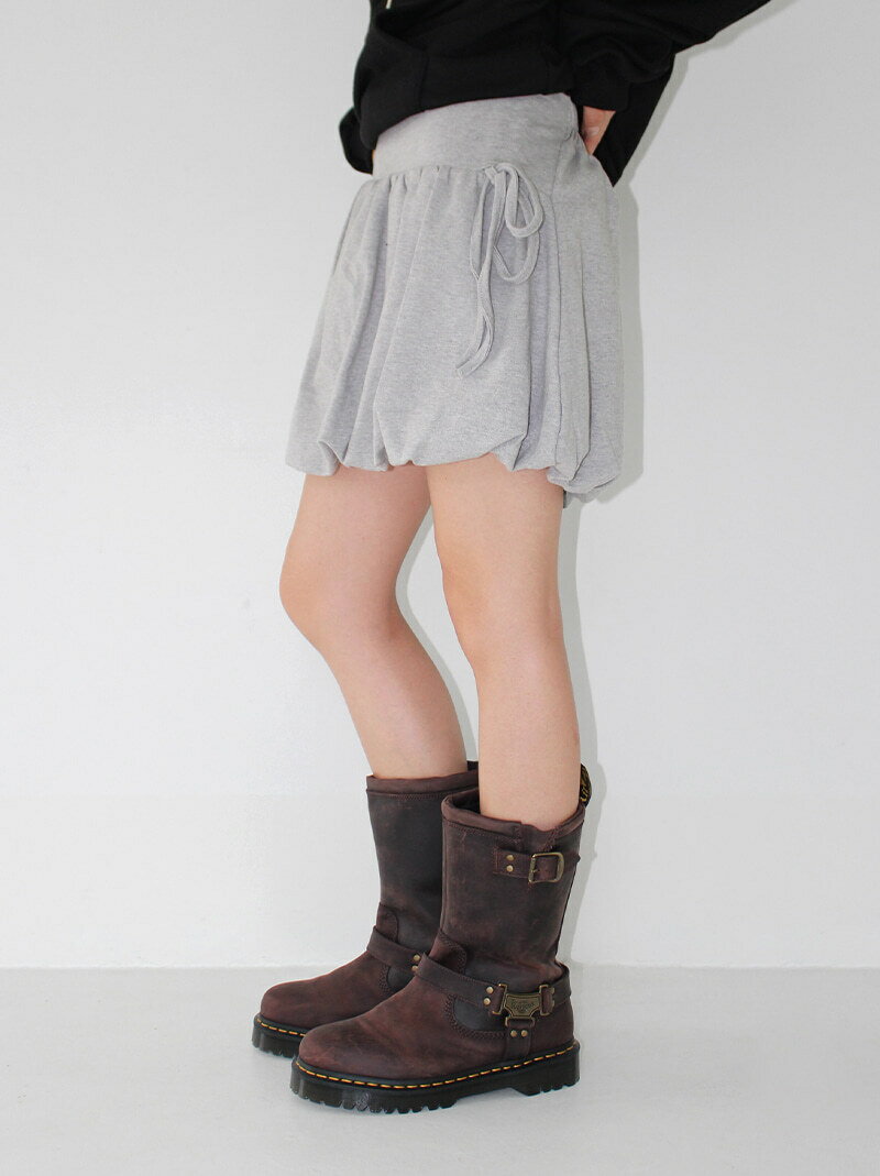 PUMPKIN STRAP SKIRT (gray / black) スカート スウェットパンツ レディース｜韓国 AAKE｜コーディブック