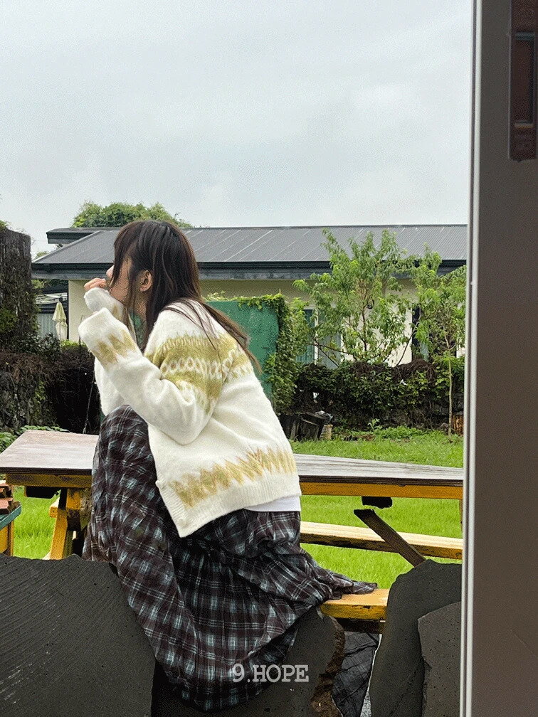 アオイブラシカーディガン カーディガン / ベスト レディース｜韓国 kim9hope｜コーディブック