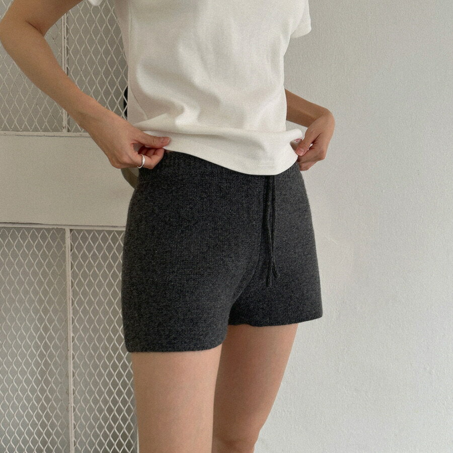 ハーブウールニットショートパンツ ショートパンツ レディース｜韓国 WONLOG｜コーディブック