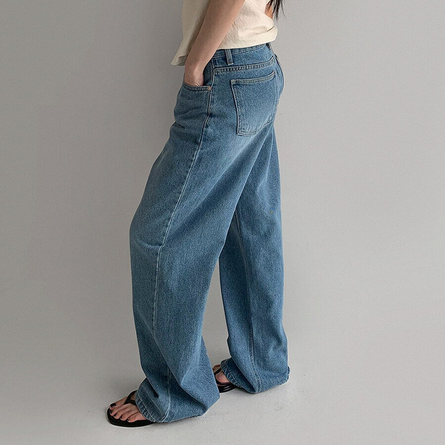 カインドワイドデニム デニムパンツ レディース｜韓国 WONLOG｜コーディブック