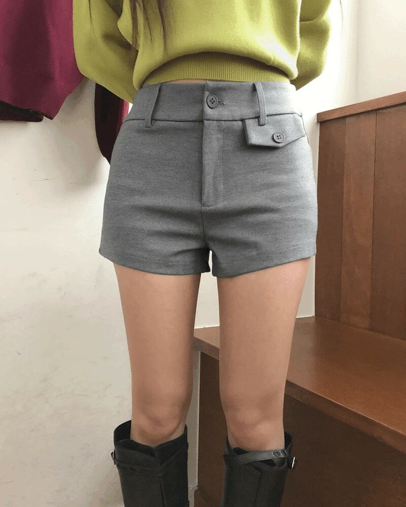 ベックポケットスリムフィットショートパンツ ショートパンツ スラックス レディース｜韓国 wonderwonder｜コーディブック
