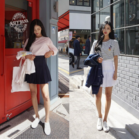 クッキー＆チーズスカート スカート プリーツスカート レディース｜韓国 Qnigirls｜コーディブック