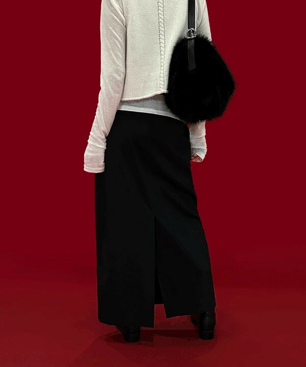 チミットウールスリムマキシロングス...