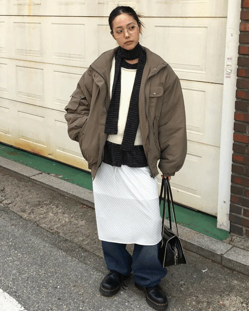 バインダーレイヤードスカート スカート レディース｜韓国 DUGGY｜コーディブック