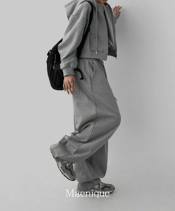ファウラーワイドピンタックピンタックトレーニングパンツ パンツ レディース｜韓国 MAENIQUE｜コーディブック