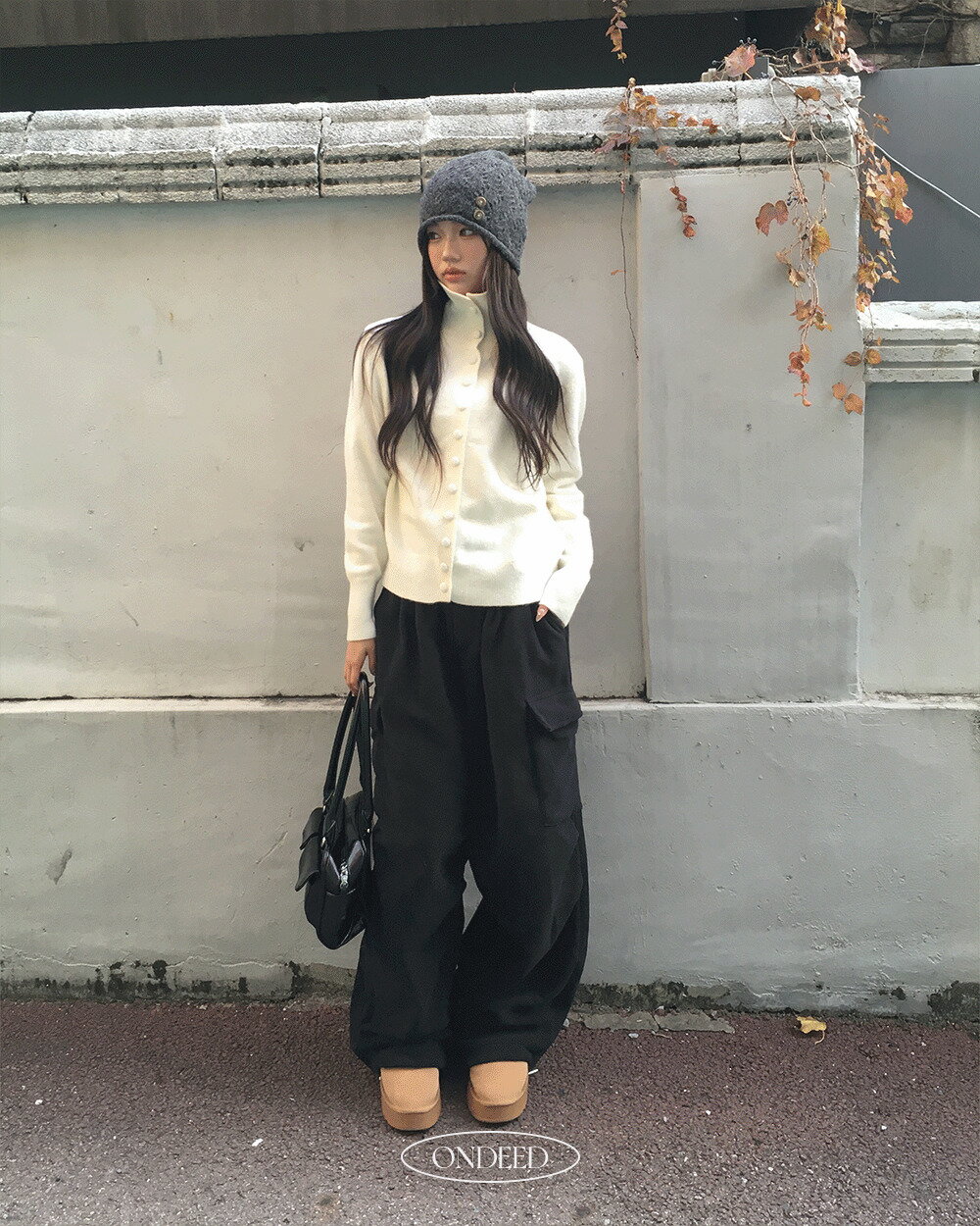 ロペイツーウェイフリースカーゴパンツ パンツ バギーパンツ レディース｜韓国 ondeed｜コーディブック
