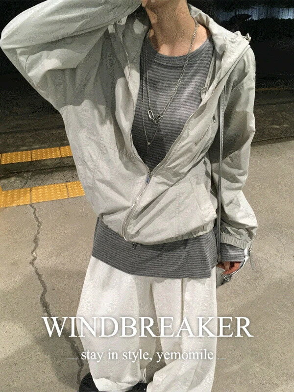 ゲートアノラックフードウィンドブレーカー ジャケット ウィンドブレーカー レディース｜韓国 yemomile..