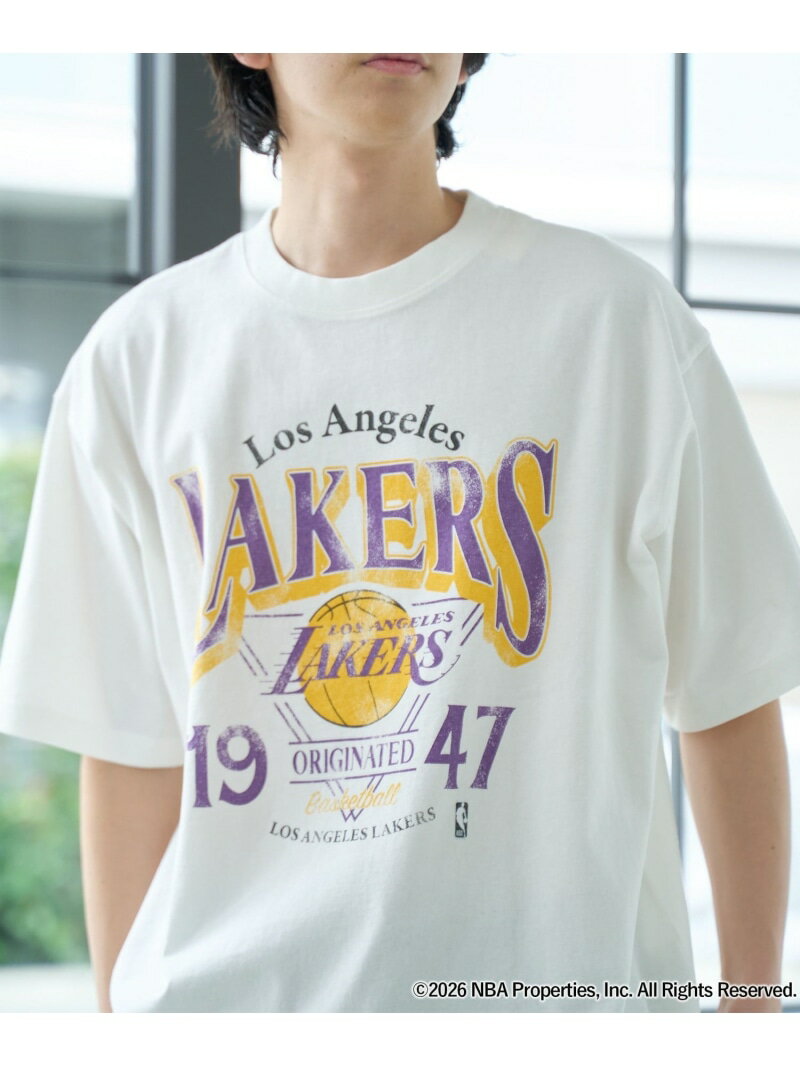 【SALE／3%OFF】NBA別注ヴィンテージライクプリントTシャツ coen コーエン トップス カットソー・Tシャツ パープル ホワイト ブラック ネイビー グリーン グレー【RBA_E】【送料無料】[Rakuten Fashion]