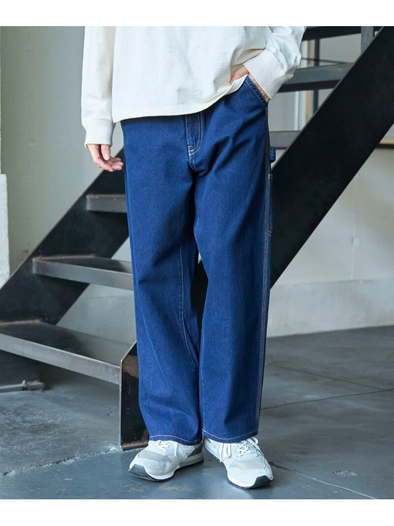 【SALE／40%OFF】SMITH'S(スミス)別注ワークパンツ coen コーエン パンツ チノパンツ ネイビー ホワイト【RBA_E】【送料無料】[Rakuten Fashion]