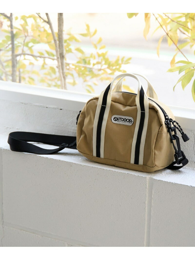【OUTDOOR(アウトドア)別注】 マルチウェイミニボストンバッグ coen コーエン バッグ ショルダーバッグ ベージュ ブラック【送料無料】[Rakuten Fashion]