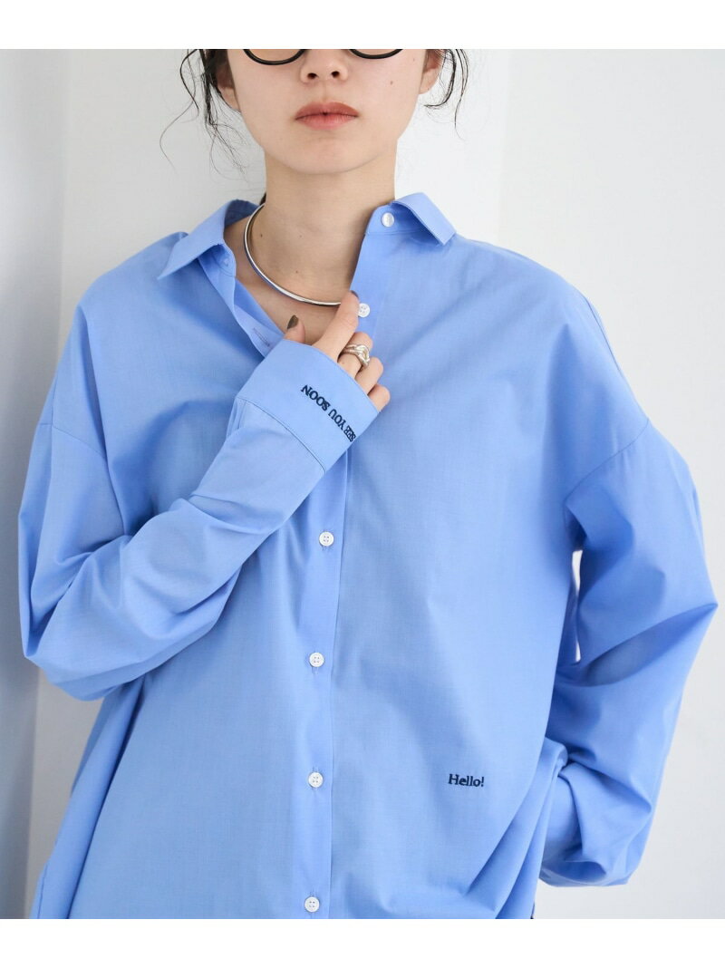 イージーケア2wayシャツ_レギュラーカラー coen コーエン トップス シャツ・ブラウス ブルー ホワイト【送料無料】[Rakuten Fashion]のサムネイル