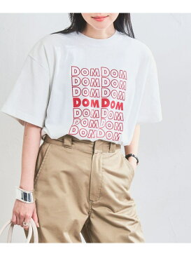 【SALE／16%OFF】DOMDOM(ドムドム)*coenコラボプリントTシャツ coen コーエン カットソー Tシャツ ホワイト ブラック【RBA_E】[Rakuten Fashion]