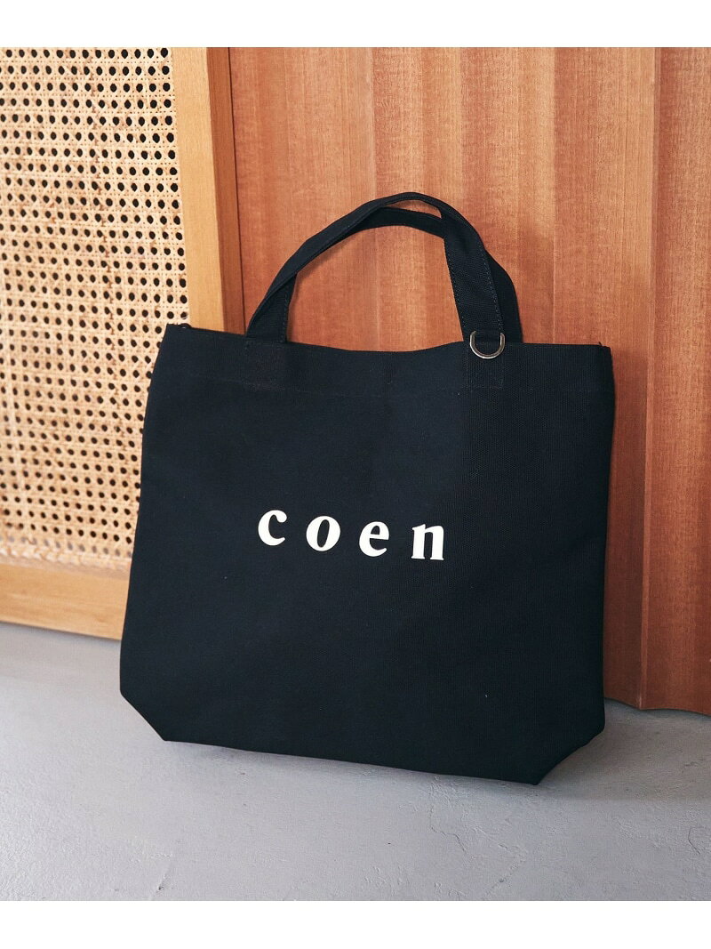 【新色登場・追加】2way coen(コーエン) ロゴトートバッグ coen コーエン バッグ ...