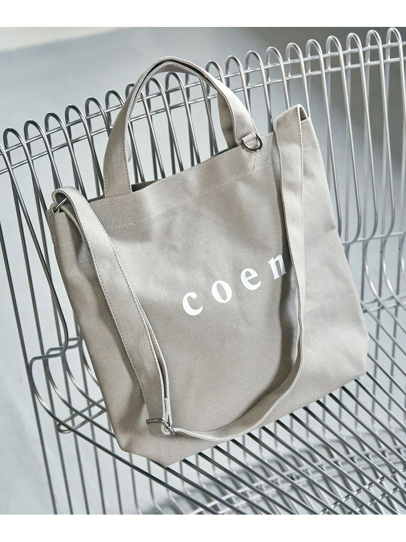 【新色登場・追加】2way coen(コーエン) ロゴトートバッグ coen コーエン バッグ ...
