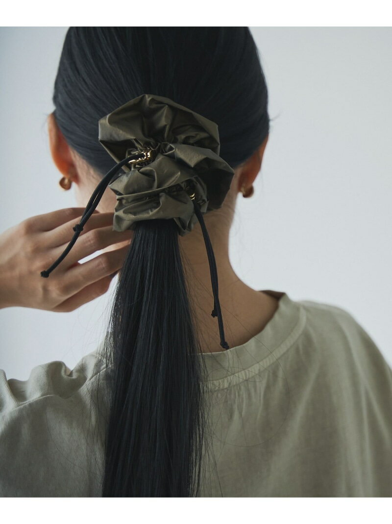 ドロストメタリックシュシュ coen コーエン ヘアアクセサリー その他のヘアアクセサリー カーキグ