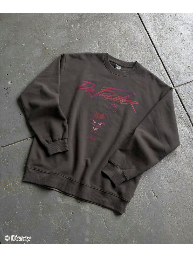 『VILLAINS(ヴィランズ)』ヴィンテージライクスウェット coen コーエン トップス スウェット・トレーナー ホワイト ブラック【先行予約】*【送料無料】[Rakuten Fashion]