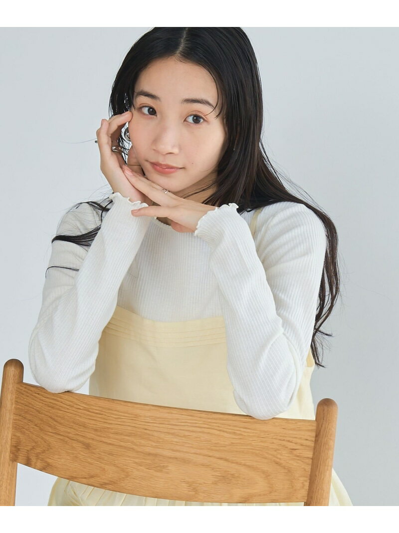 【SALE／20%OFF】メロー袖 クルーネック ロングスリーブTシャツ coen コーエン トップス カットソー・Tシャツ ベージュ ホワイト ブラック ブラウン パープル【RBA_E】[Rakuten Fashion]のサムネイル