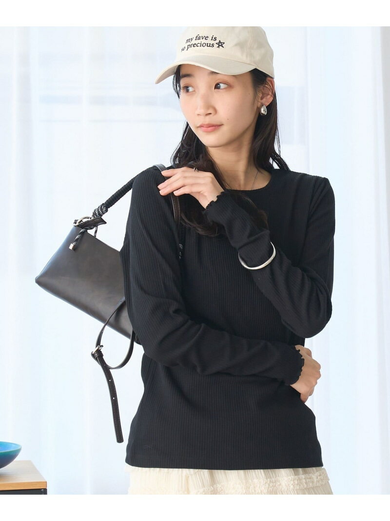 【SALE／20%OFF】メロークルーロングスリーブTシャツ coen コーエン トップス カットソー・Tシャツ ブラック ブラウン パープル【RBA_E】[Rakuten Fashion]のサムネイル