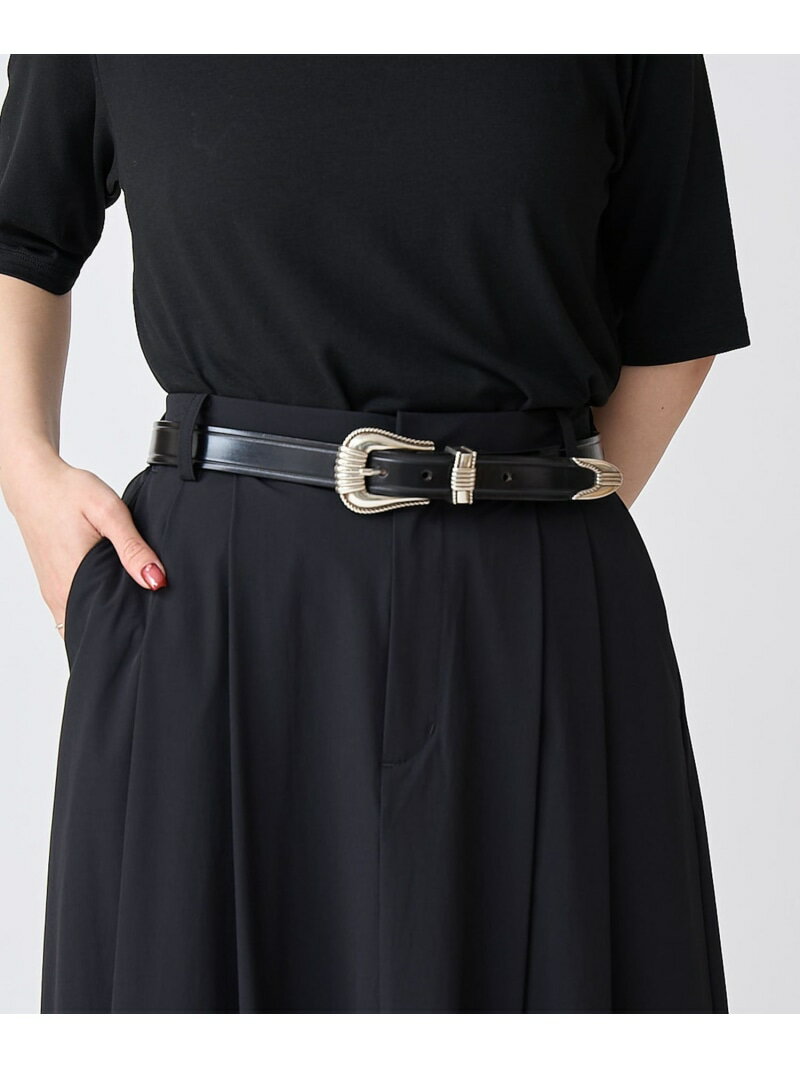 【RONEL / WEB限定】TORY LEATHER(トリーレザー) ウエスタンベルト RONEL コーエン ファッション雑貨 ベルト ブラック【送料無料】[Rakuten Fashion]