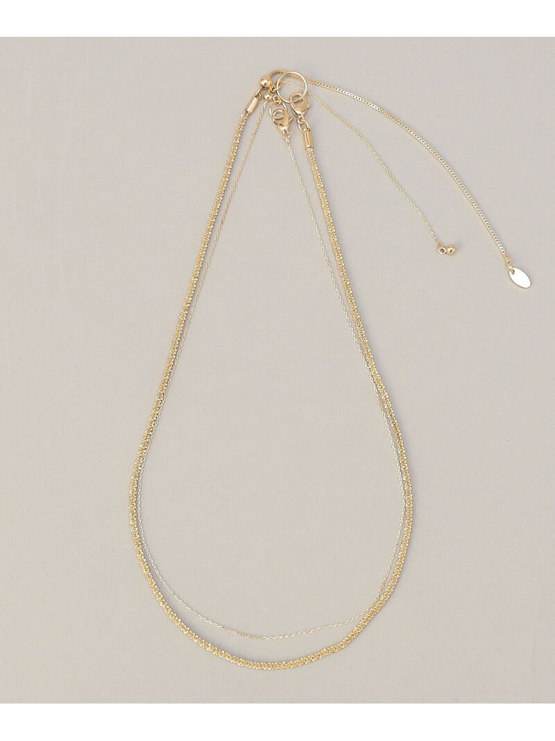 デザインチェーン 2連ネックレス coen コーエン アクセサリー・腕時計 ネックレス ゴールド シルバー[Rakuten Fashion]