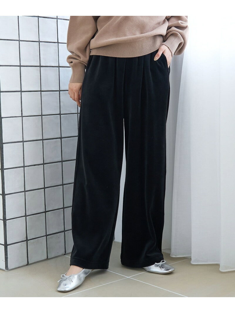 【SALE／50%OFF】フェレットライクベロアイージーワイドパンツ coen コーエン パンツ その他のパンツ ブラック ブラウン オレンジ ホワイト グレー【RBA_E】[Rakuten Fashion] - 2