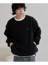 【SALE/55%OFF】<PARKNIK>パイピングフリースクルーネック coen コーエン トップス スウェット・トレーナー ネイビー ブラック【RBA_E...
