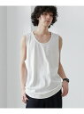 【SALE/47%OFF】【WELLTECT】ベーシックタンクトップ coen コーエン トップス ノースリーブ・タンクトップ ホワイト ブラック【RBA_E】...