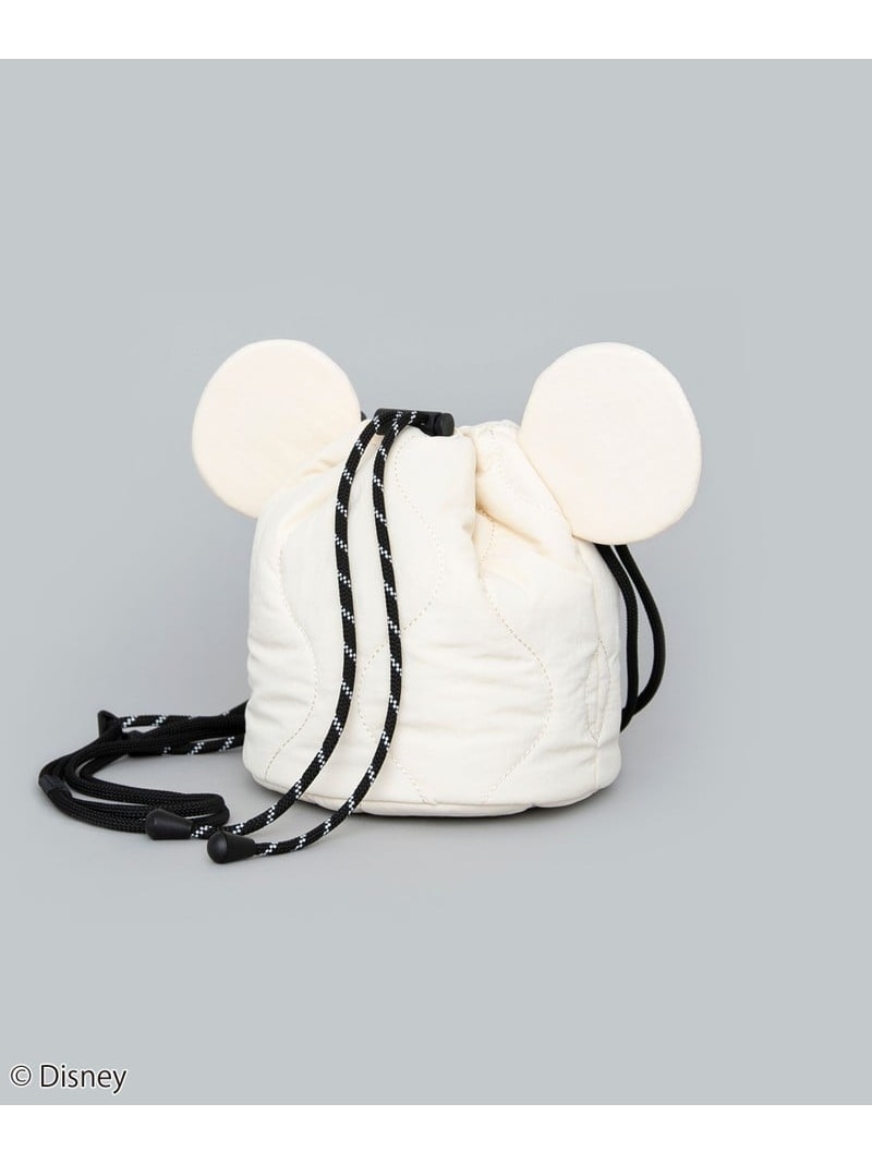 coen限定/ディズニーデザイン キルティングシルエット巾着バッグ coen コーエン バッグ ショルダーバッグ ホワイト ブラック カーキ【送料無料】[Rakuten Fashion]のサムネイル